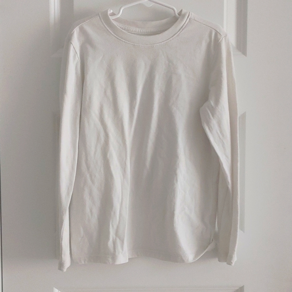 Cat & Jack Boys White Uniform Long Sleeve Shirt, Size Small(6/7)